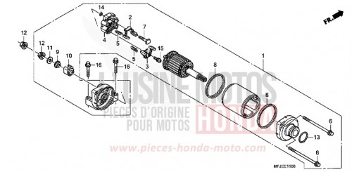MOTORINO DI AVVIAMENTO CBR600RAC di 2012